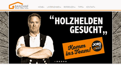 Desktop Screenshot of banzhaf-holzbau.de