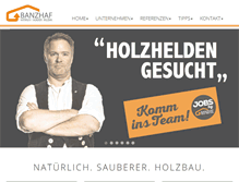 Tablet Screenshot of banzhaf-holzbau.de